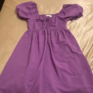 Elegant Purple Mini Dress